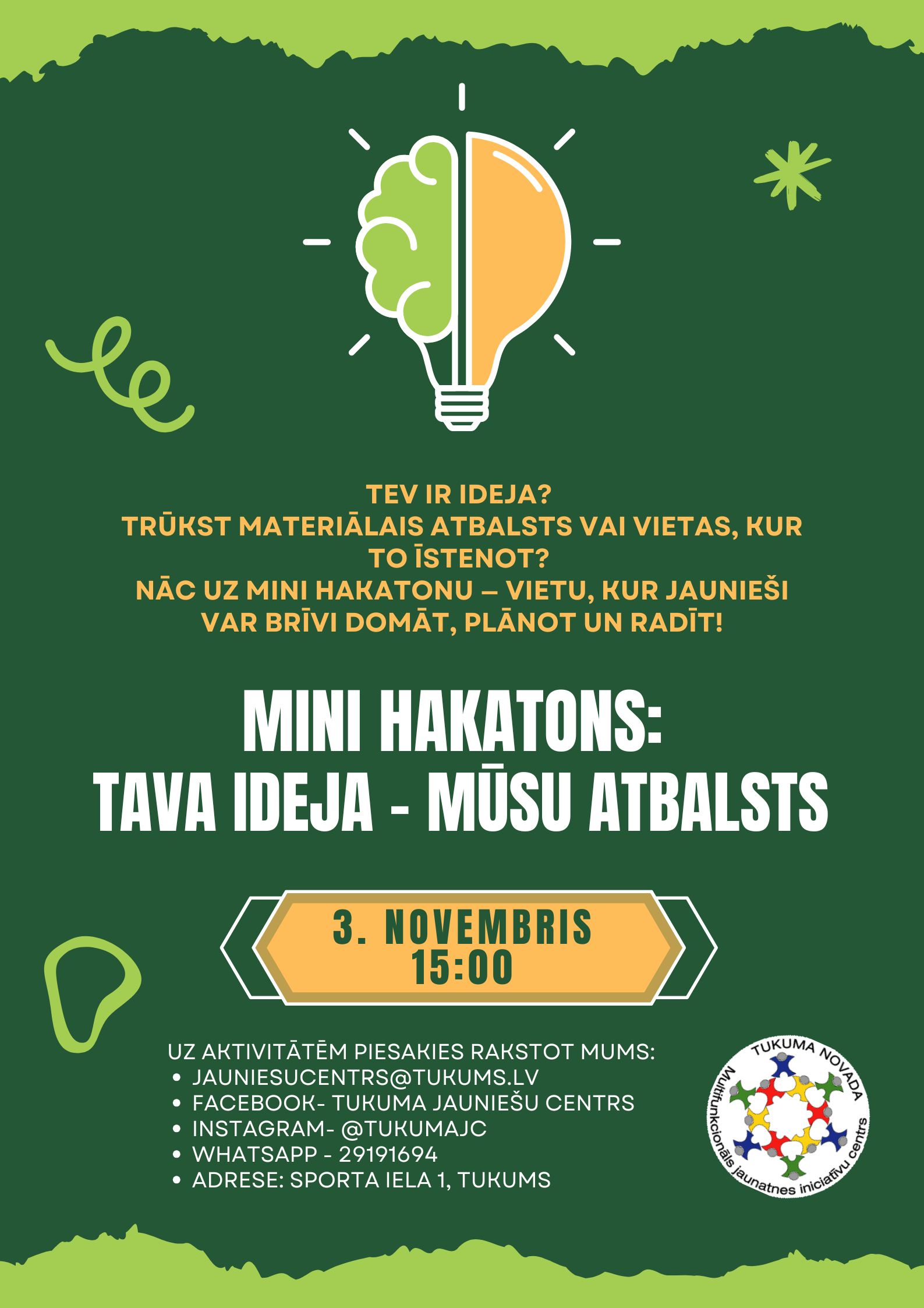 Green Yellow International Creativity and Innovation Day Instagram Story Plakāts