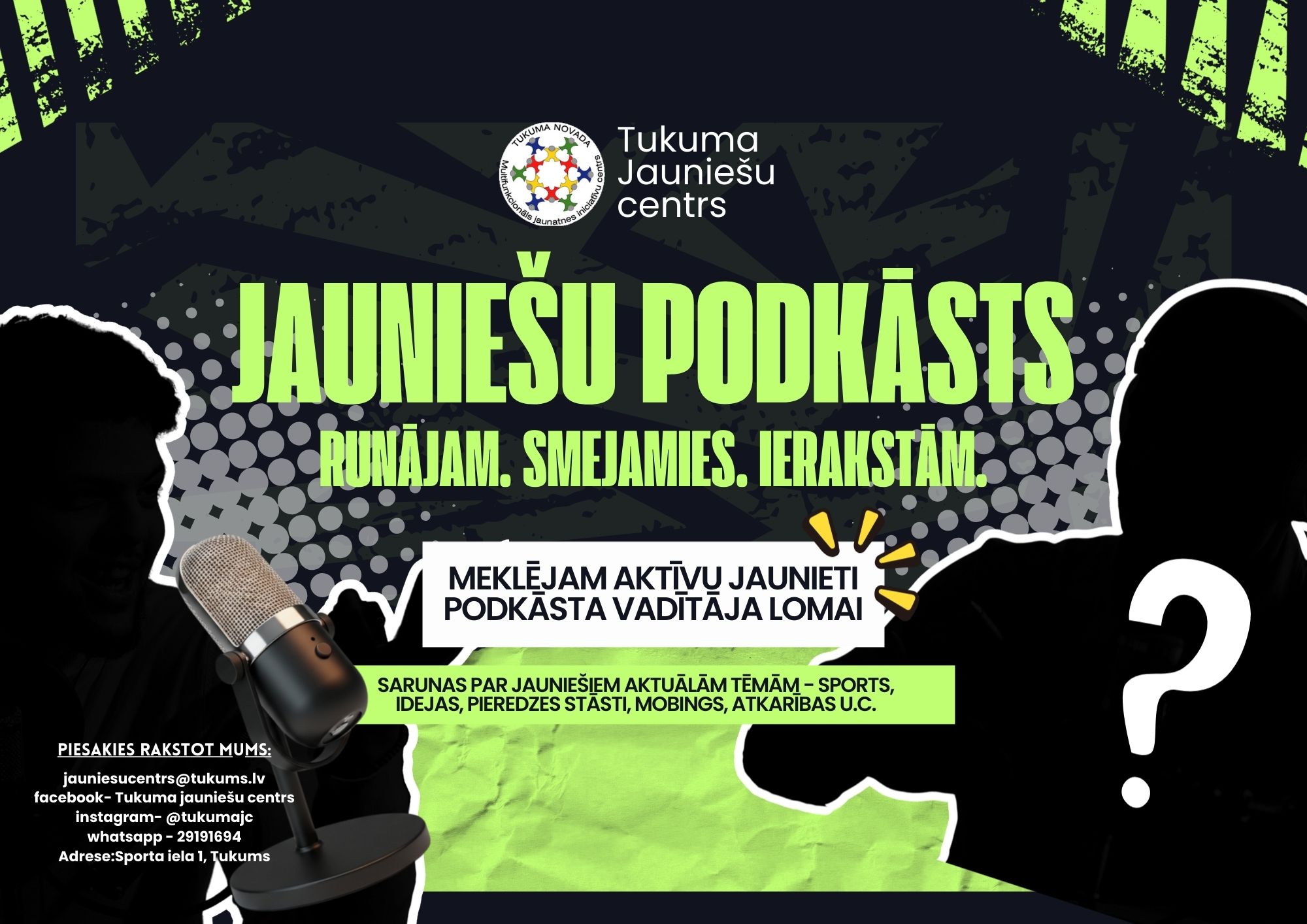 Podkāsts Jauniešiem A4 Landscape