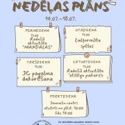 Nedēļas plāns