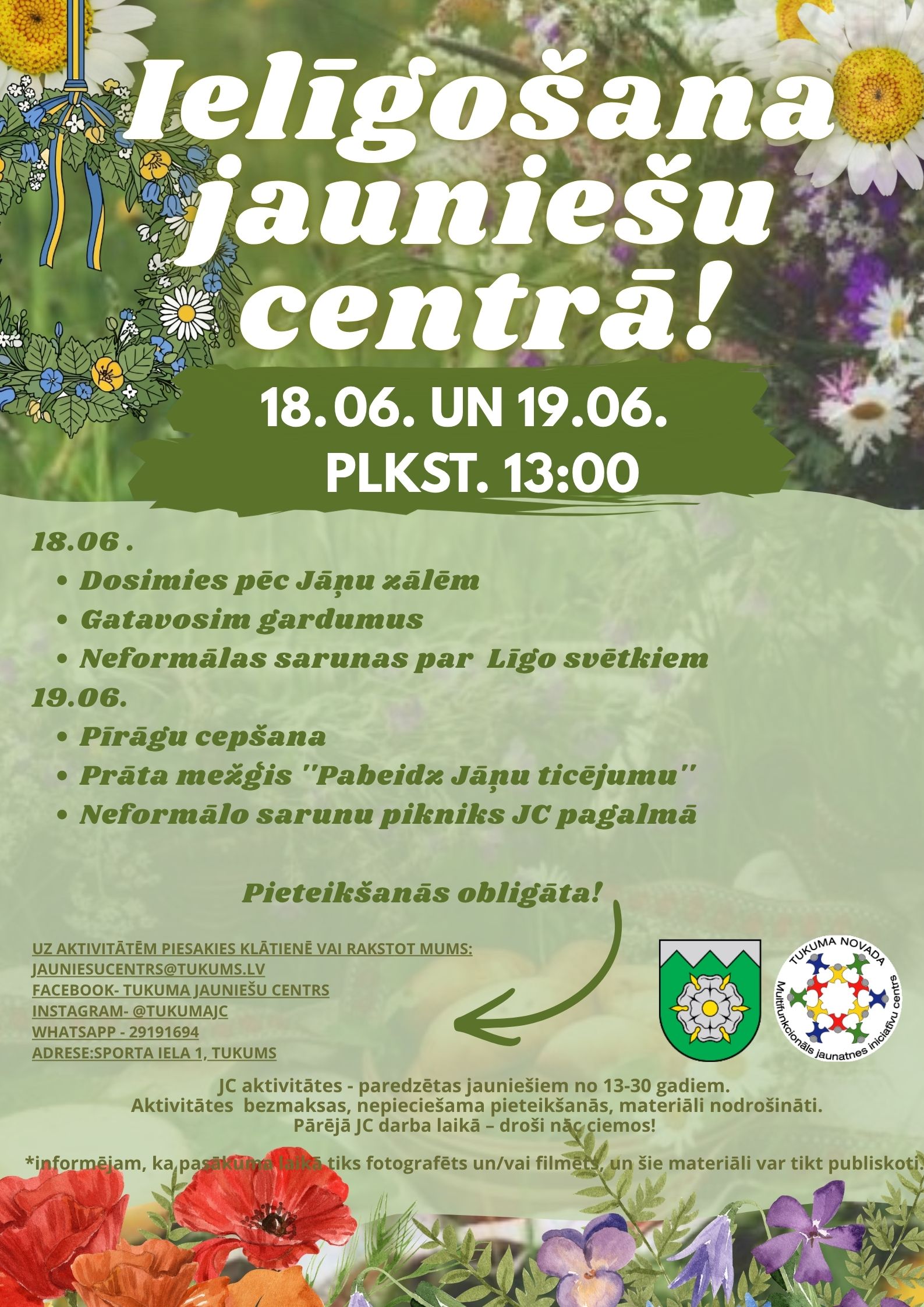 Green Modern Welcome Spring Poster