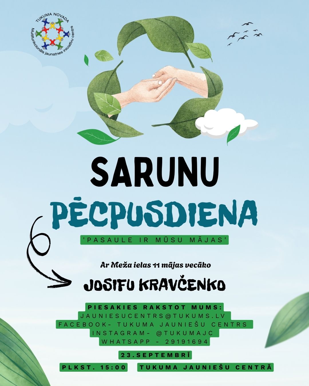 Sky Blue Save Our Environment Climate Change Donation Poster Instagram Post 45 1