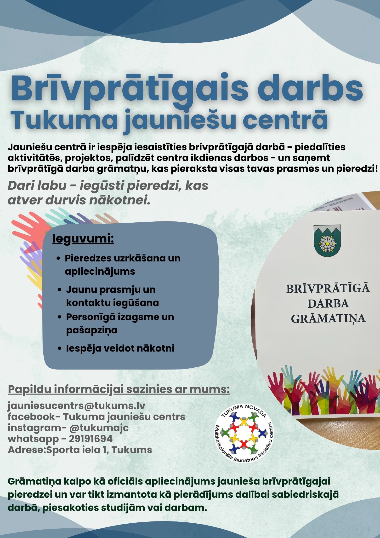 Tosca Modern Volunteer Recruitment Flyer Portrait Plakāts